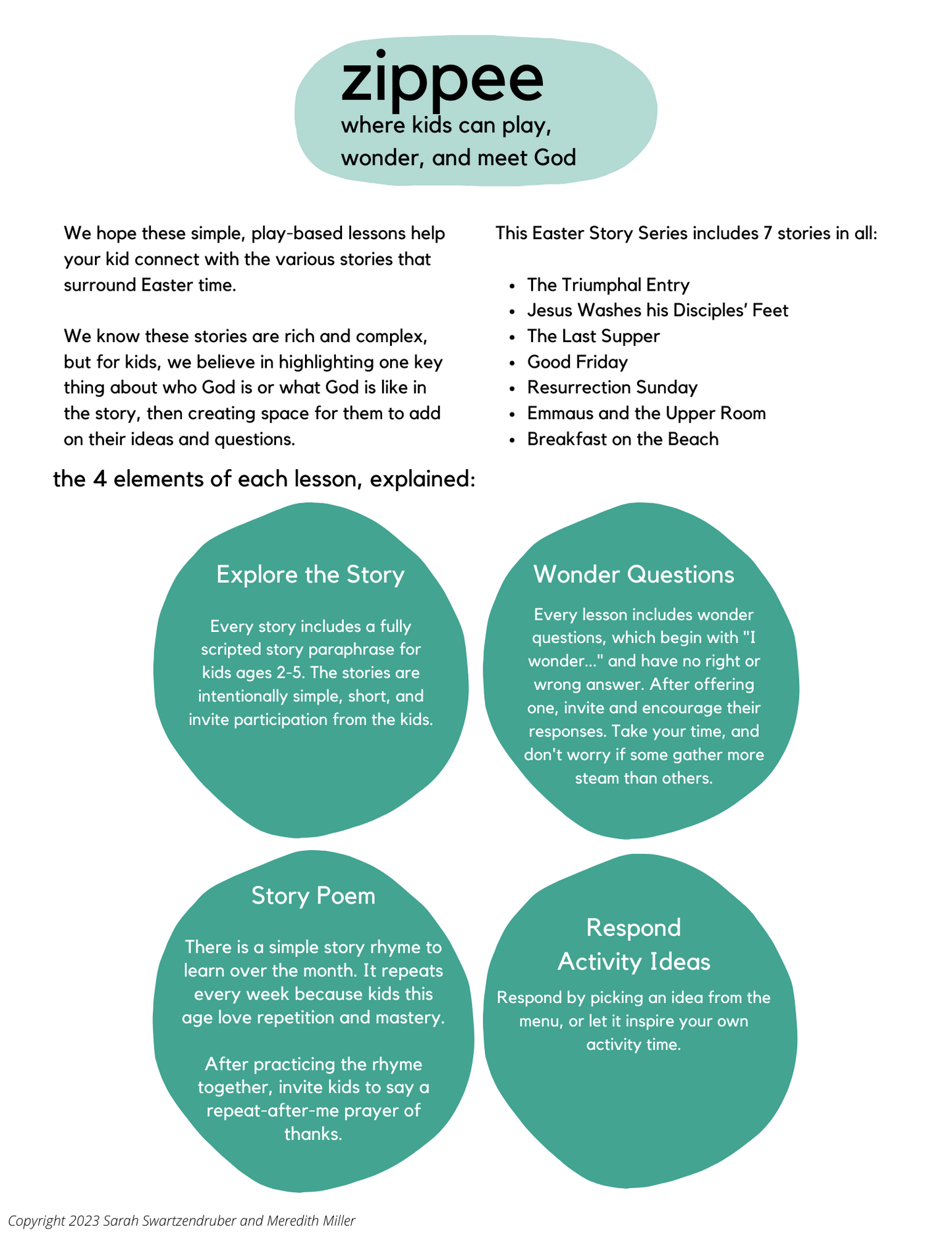 Easter Church Curriculum - Ages 2-5