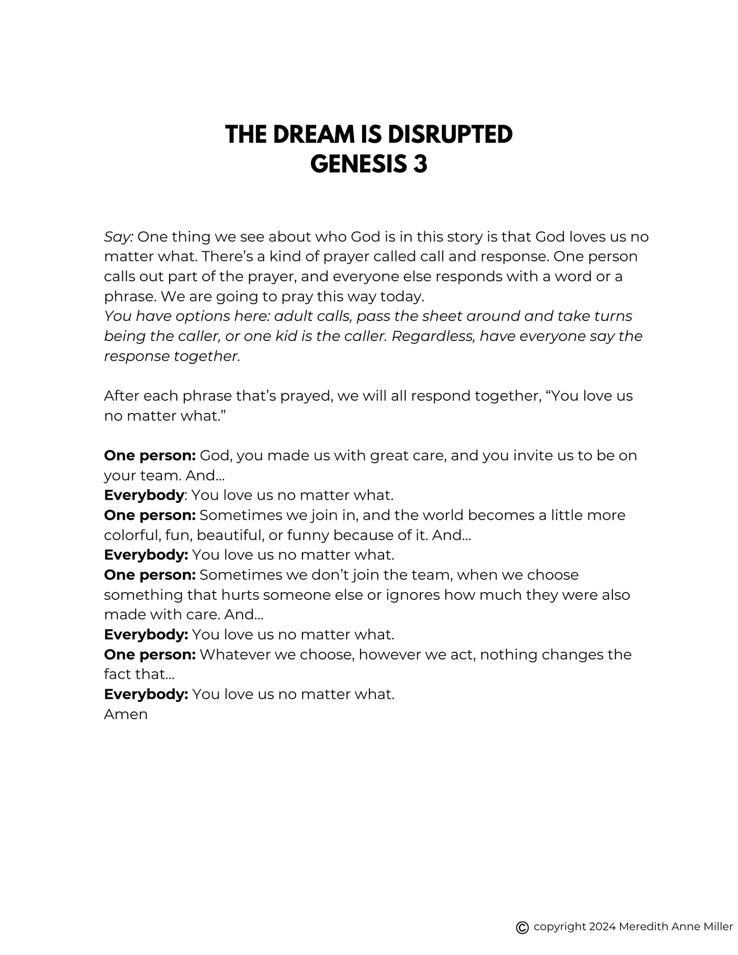 Wonder Play & Pray Pack