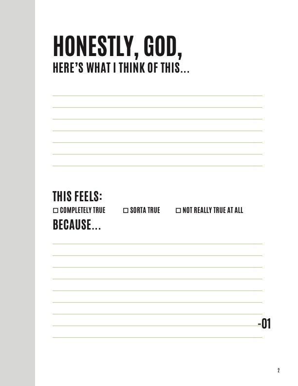 "Hey God, Can I Be Honest?" Devotional