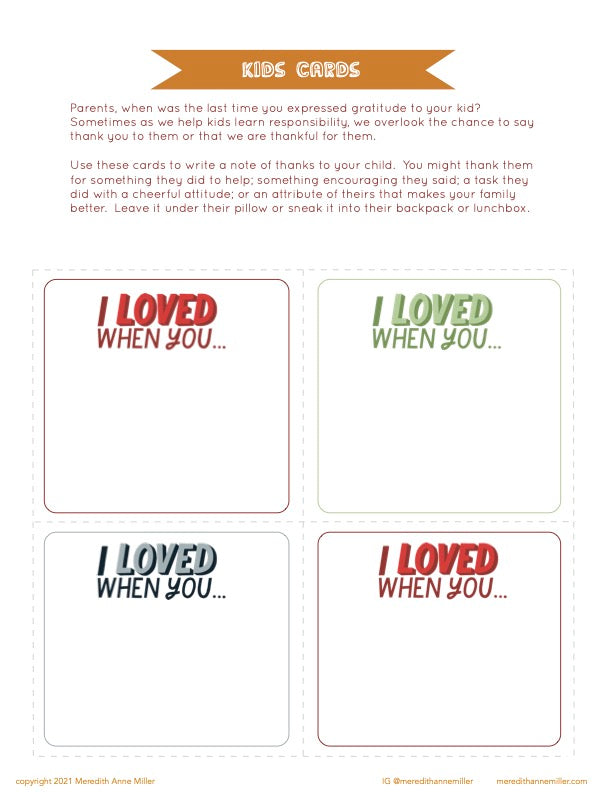 Family Gratitude Journey Guide