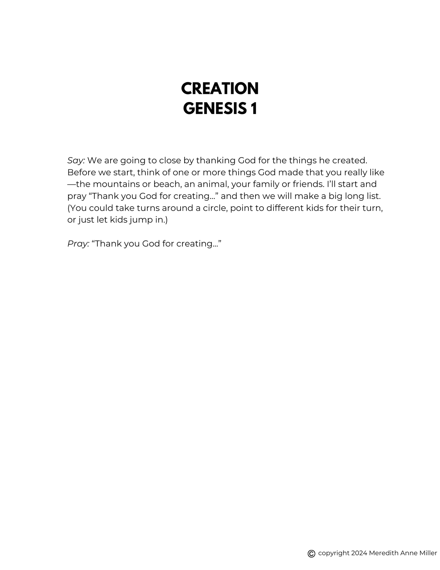 Wonder Play & Pray Pack